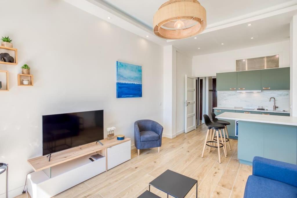 #43 Design Studio Terrace Ac Wifi Sea View 1Min Beach Ница Екстериор снимка