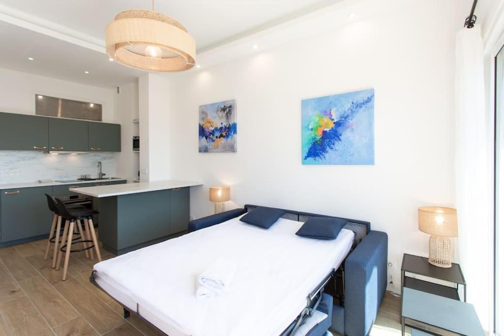 #43 Design Studio Terrace Ac Wifi Sea View 1Min Beach Ница Екстериор снимка